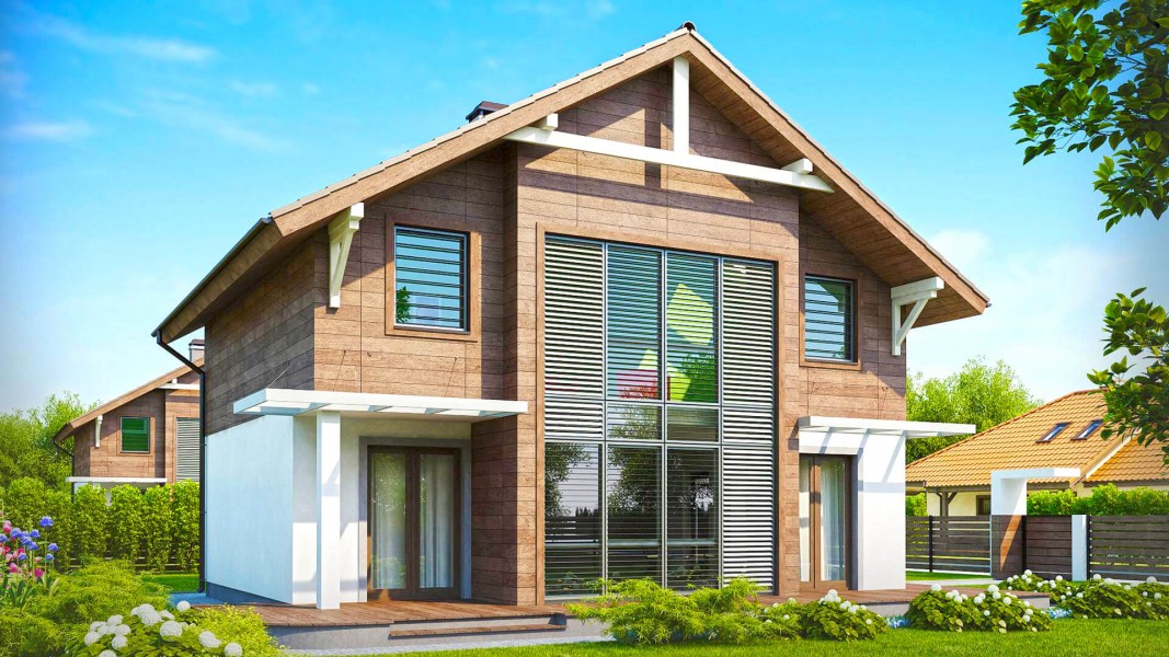 Проект 155 кв м коттедж строительство в Краснодаре